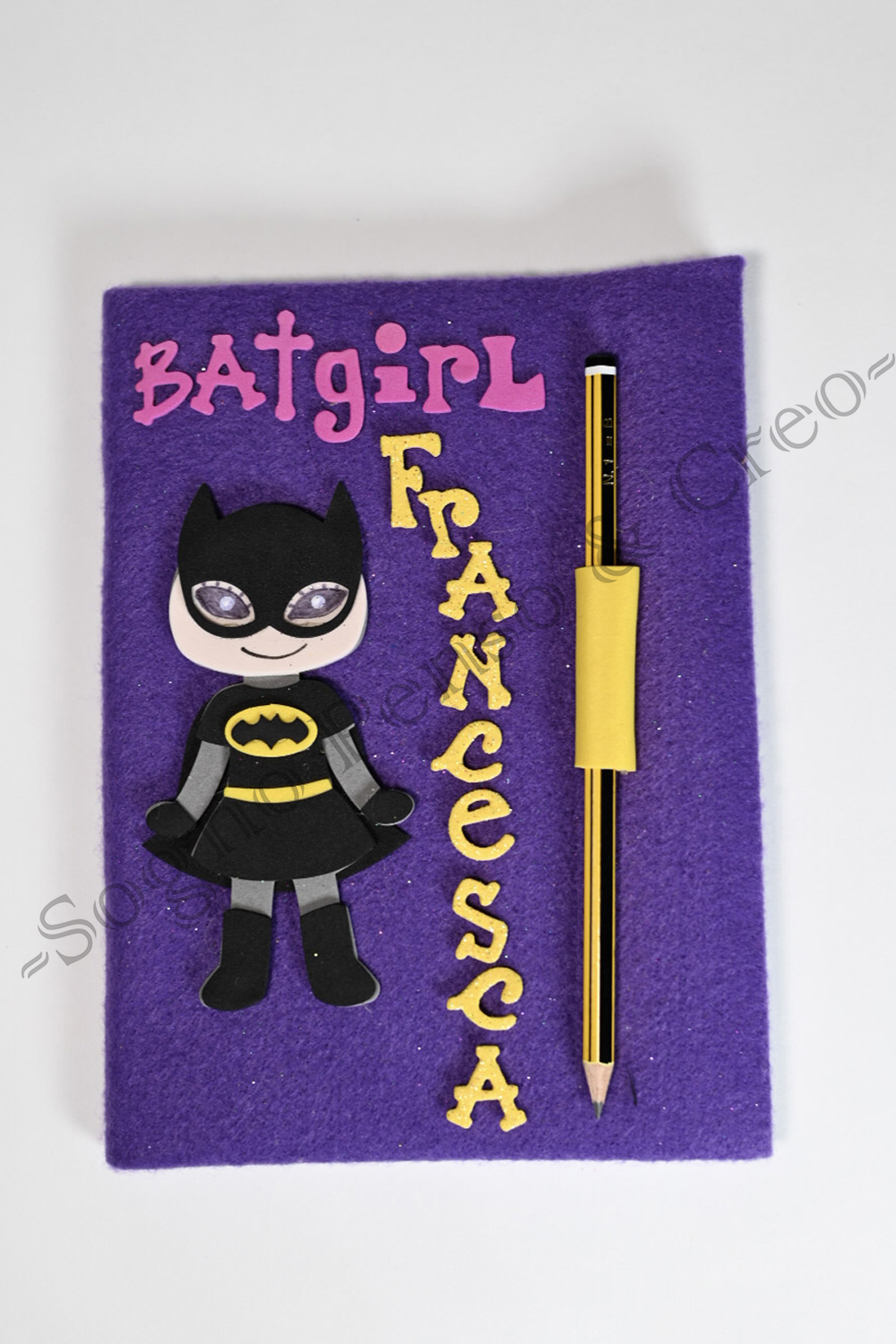 Batgirl personalizzato viola