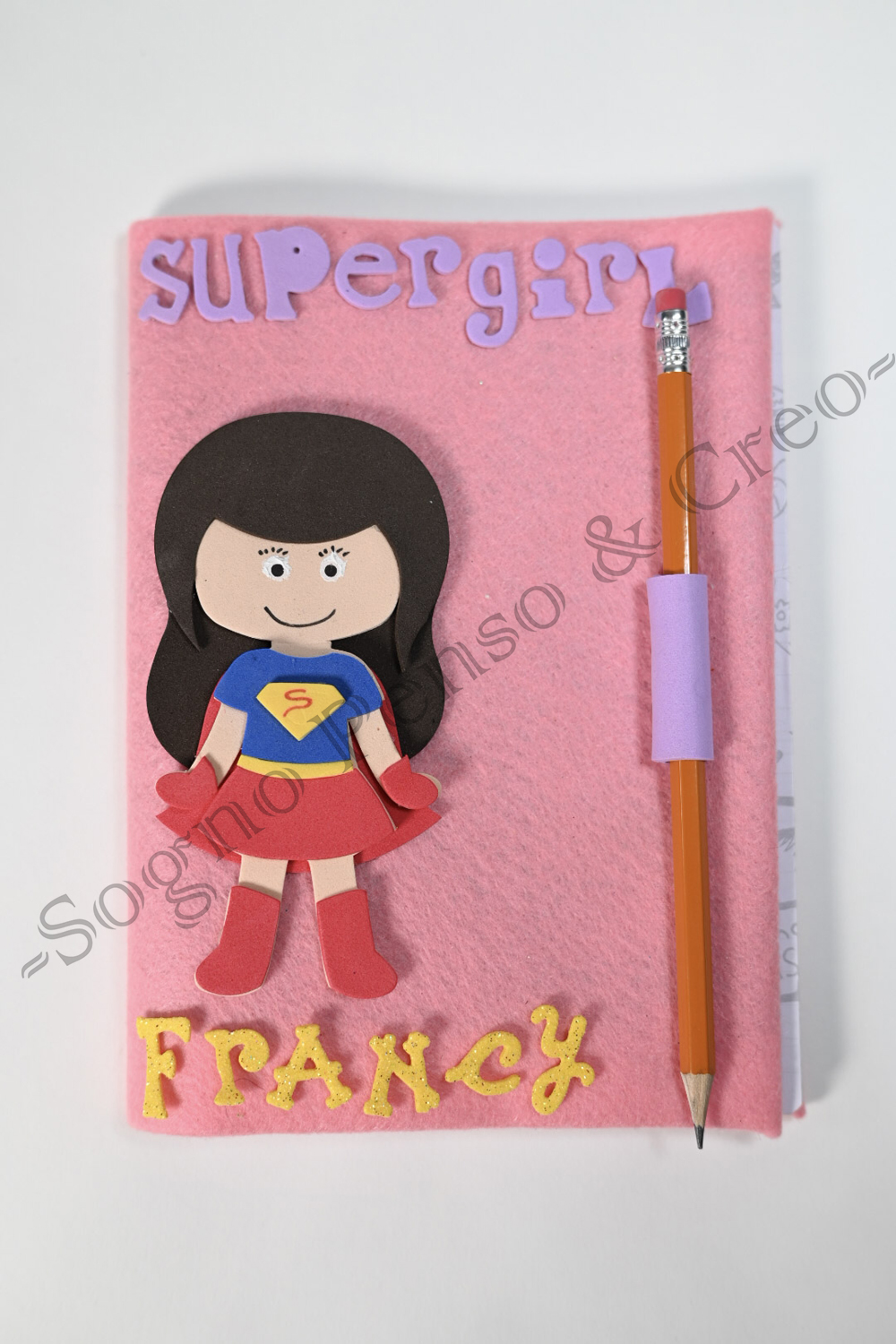 Supergirl personalizzato rosa