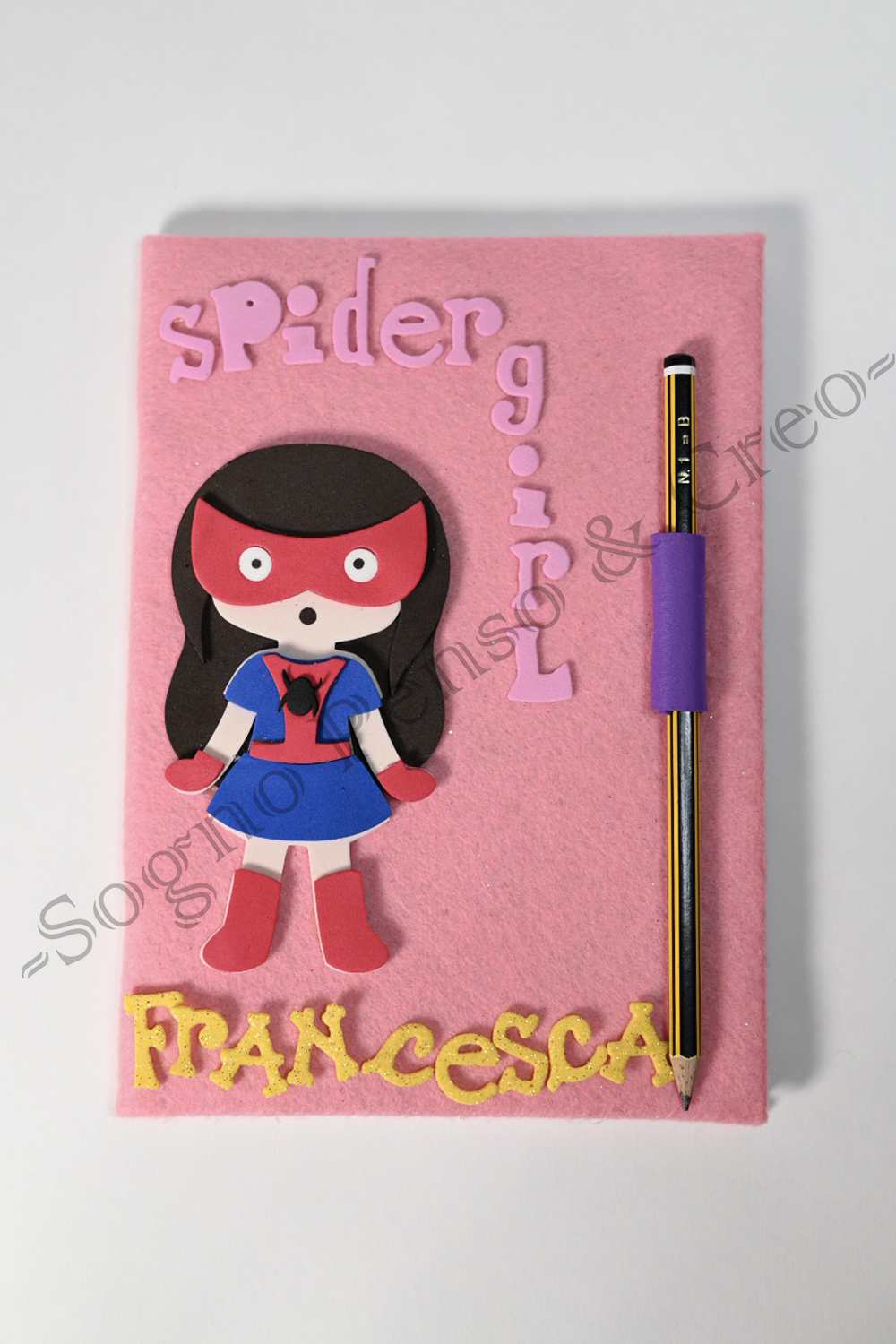 Spidergirl personalizzato rosa